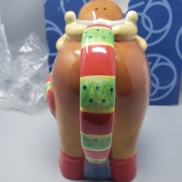 Department 56 Ceramic Red-Nose Reindeer Pitcher - Picture 5 of 11
